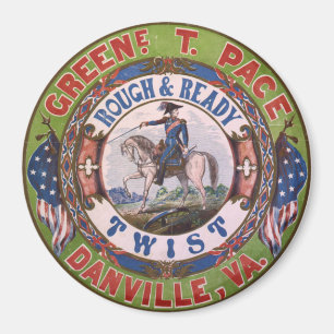 Rough & Ready Twist Tobacco Label Magnet