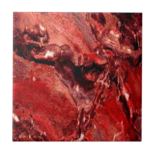 Rough Red Rocks Mars Tile (Front)