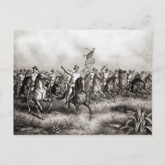Rough Riders: Colonel Theodore Roosevelt Postcard (Front)
