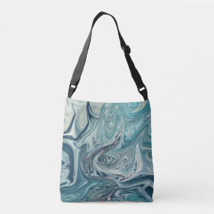 Rough sea Best sea abstract painting Crossbody Bag
