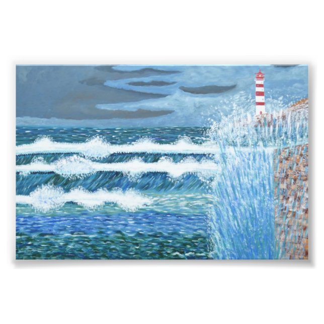 Rough Sea Photo Print (Front)