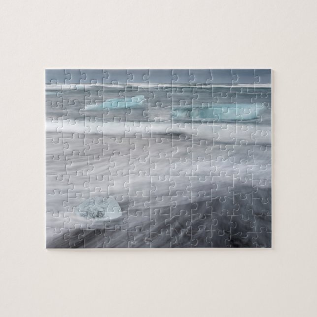Rough Seascape with ice, iceland Jigsaw Puzzle (Horizontal)