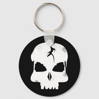 Rough Skull Captain Jacks Keychain