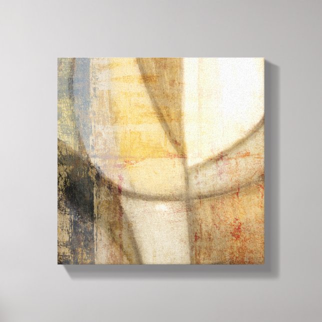 Rough Textured Earth Tone Painting Canvas Print (Front)