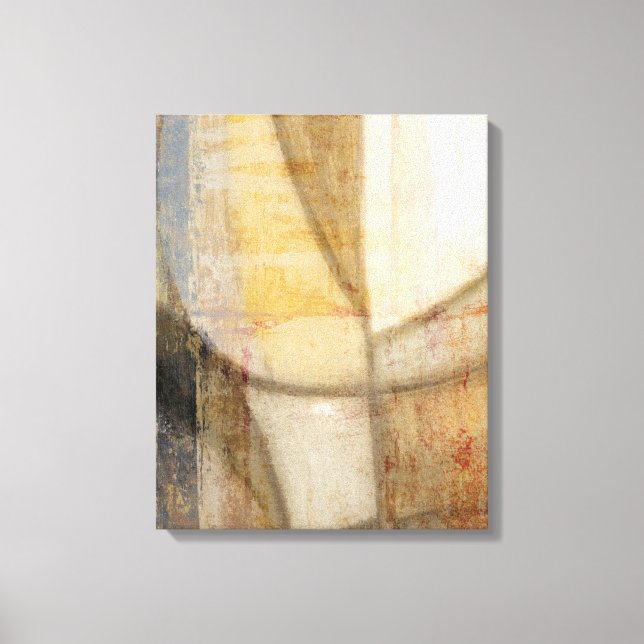 Rough Textured Earth Tone Painting Canvas Print (Front)