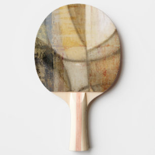 Rough Textured Earth Tone Painting Ping Pong Paddle