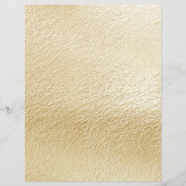 Rough Textured Gold Silver 2 Sided Scrapbook Paper (Front)