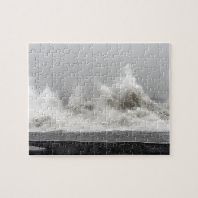 Rough Winter Storm Ocean Jigsaw Puzzle (Horizontal)