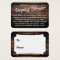 Rough Wood Display Bridal Shower Gift Card