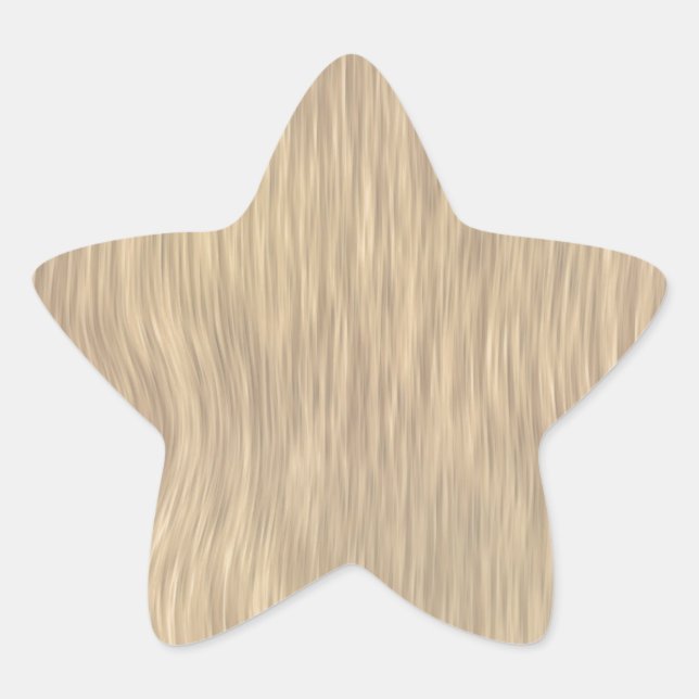 Rough Wood Grain Background in Faded Colour Star Sticker (Front)