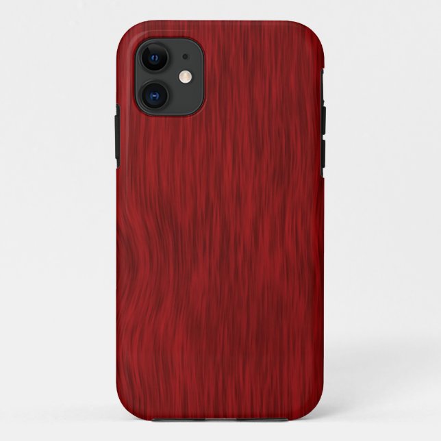 Rough Wood Grain Background - Red Case-Mate iPhone Case (Back)