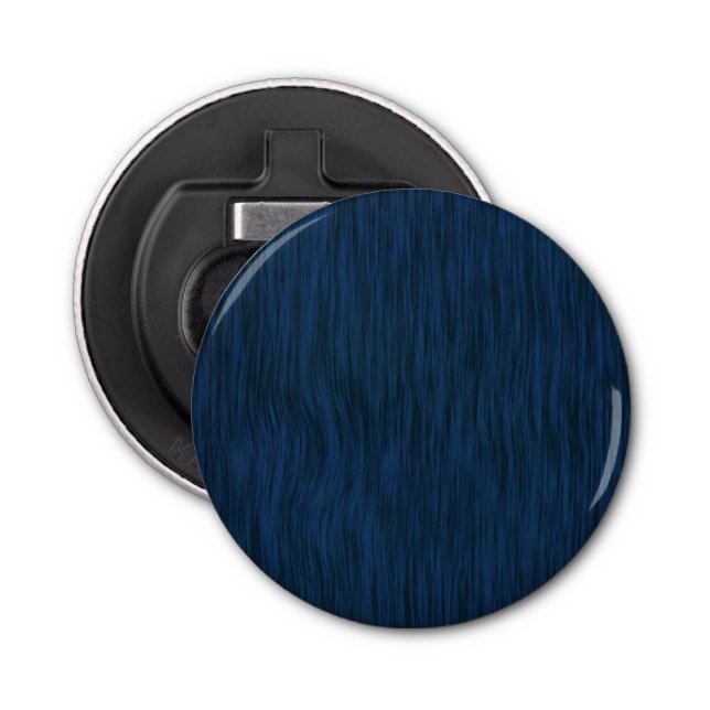 Rough Wood Grain Look Background Deep Blue Bottle Opener (Front)