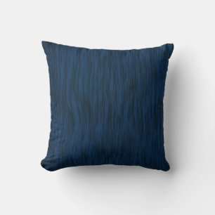 Rough Wood Grain Look Background Deep Blue Cushion