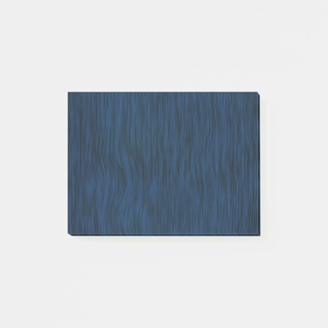 Rough Wood Grain Look Background Deep Blue Post-it Notes (Front)