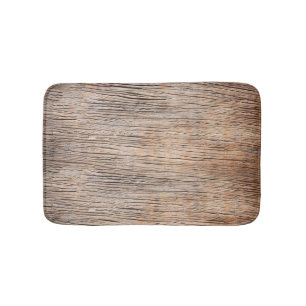 Rough Wooden Plank Bath Mat