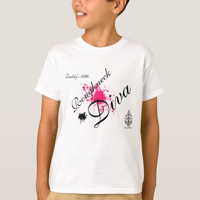 ROUGHNECK DIVA (splatter) T-Shirt (Front)