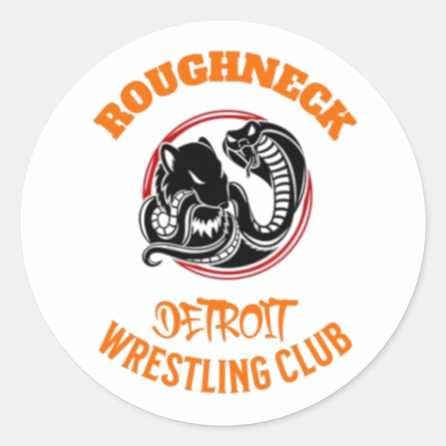 Roughneck Wrestling Sticker (Front)