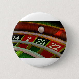 Roulette Rulet Casino Game 6 Cm Round Badge