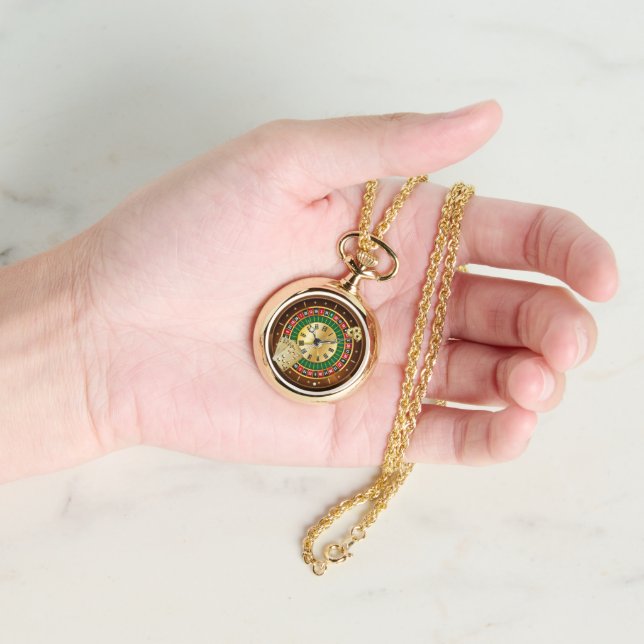 roulette table watch necklace (Hand)