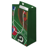 Roulette Table with Chips and Wheel