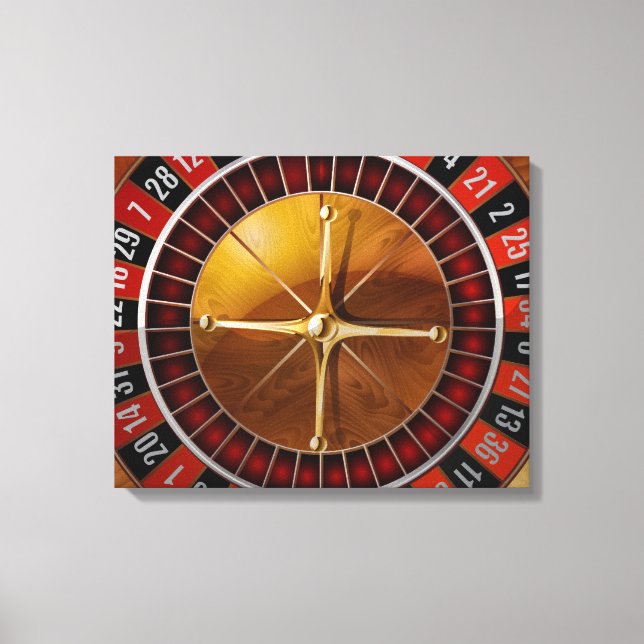 Roulette Wheel Canvas Print (Front)