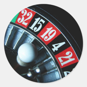 Roulette Wheel Classic Round Sticker