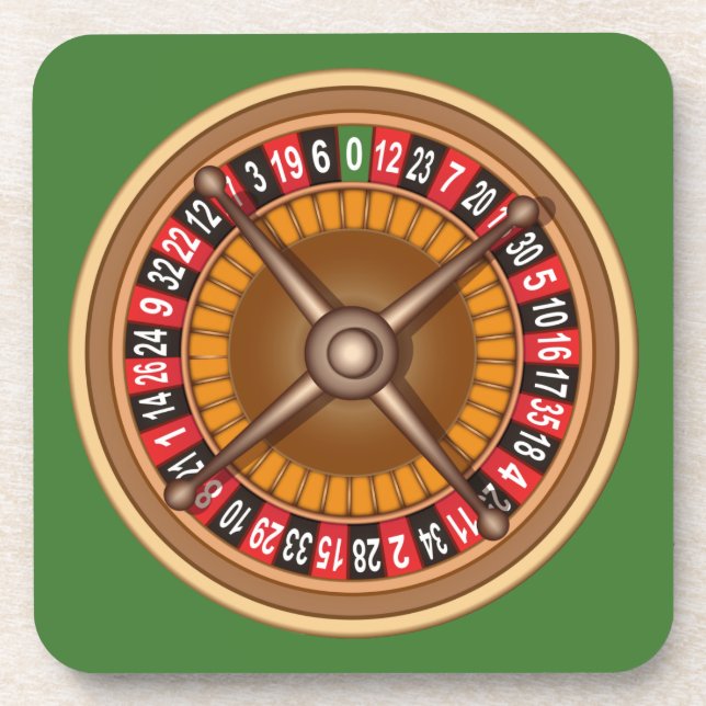 Roulette Wheel custom coasters (Front)