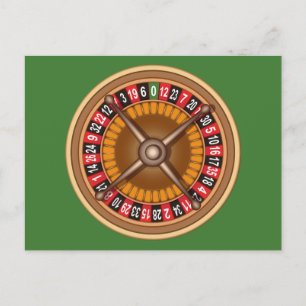 Roulette Wheel custom postcard