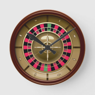 Roulette Wheel Wall Clock (Without Numbers)