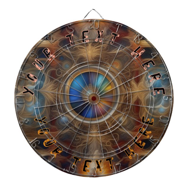 Roulette with custom text and top background dartboard (Front)