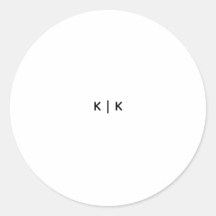Round, 3 inch classic round sticker