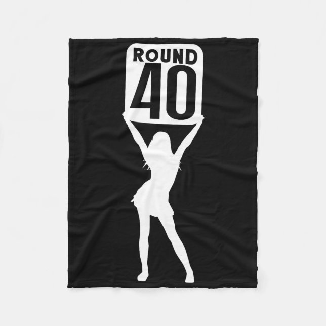 Round 40  fleece blanket (Front)