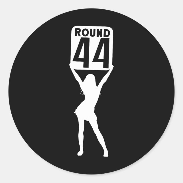 Round 44  classic round sticker (Front)