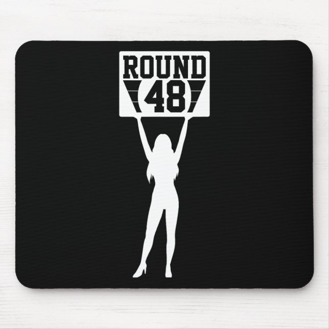 Round 48 Years Old Boxer Bday 48th Birthday Boxing Mouse Pad (Front)
