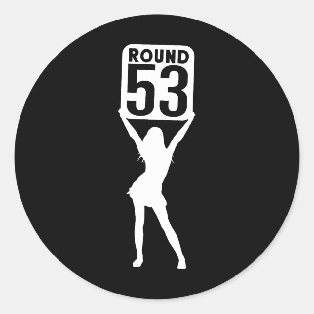 Round 53  classic round sticker (Front)