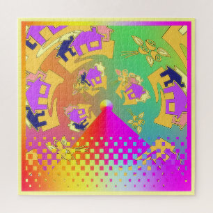 Round About Houses Jigsaw Puzzle