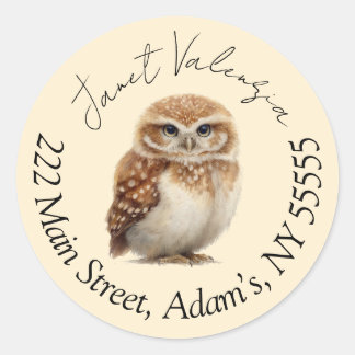 Round address labels