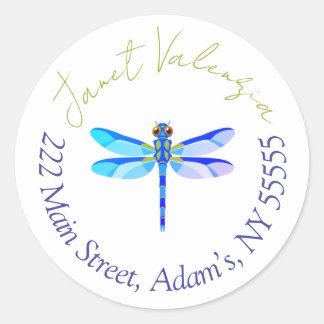 Round address labels