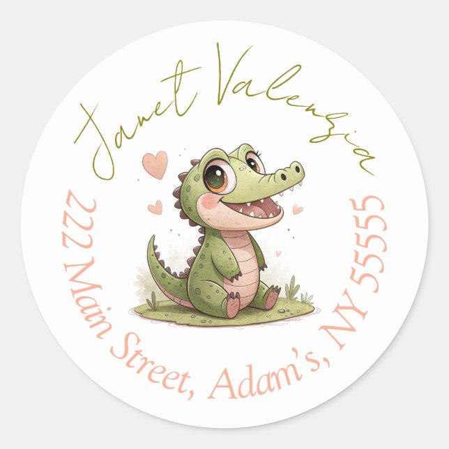 Round address labels (Front)