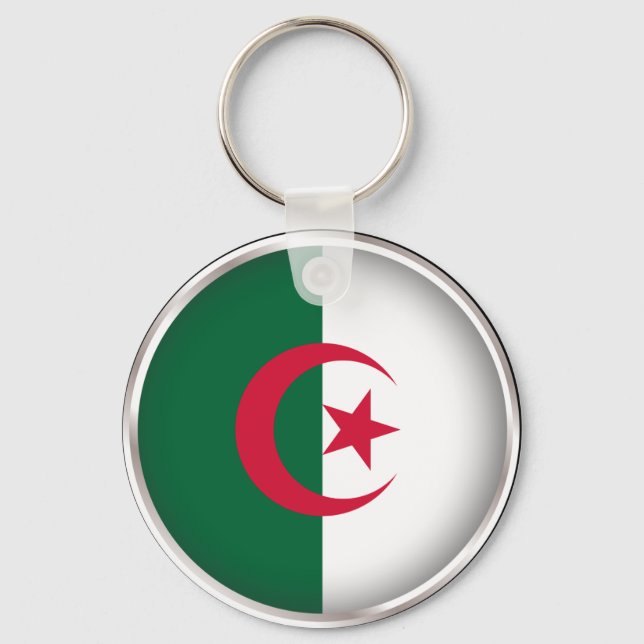 Round Algeria Key Ring (Front)