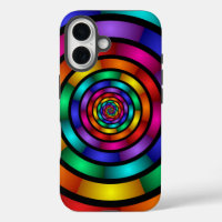 Round and Psychedelic Colourful Modern Fractal Art