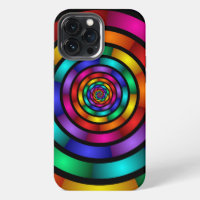 Round and Psychedelic Colourful Modern Fractal Art