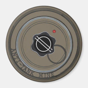 Round Anti Tank Mine Magnet
