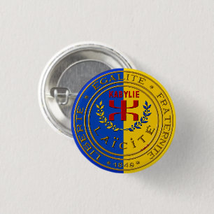 Round Badge, secular Kabylie 3 Cm Round Badge