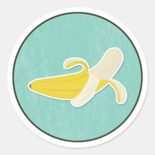 Round Banana Sticker
