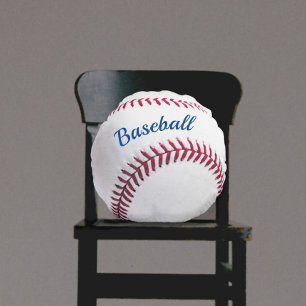 Round Baseball Customisable Round Cushion