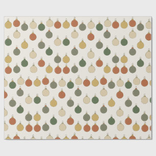 Round Baubles Pattern Wrapping Paper