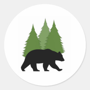 Round Bear Sticker