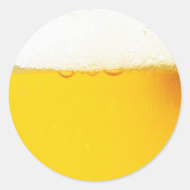 Round Beer Sticker (Front)