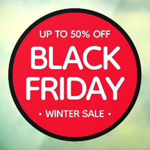 Round Black Friday Simple Professional Modern Sale